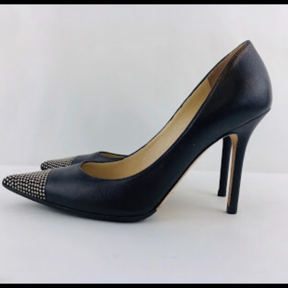 Jimmy Choo Amika Studded Toe Pumps - Picture 5 of 8